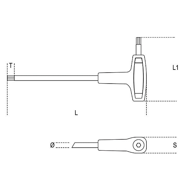 日本正規品 ベータ T型ハンドル六角レンチ 2mm (96T 2)(8014230025810) Beta