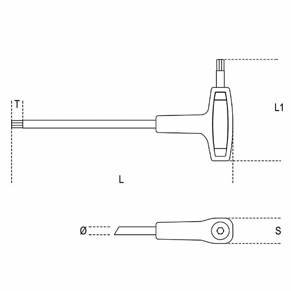 日本正規品 ベータ T型ハンドル六角レンチ 3mm (96T 3)(8014230025834) Beta