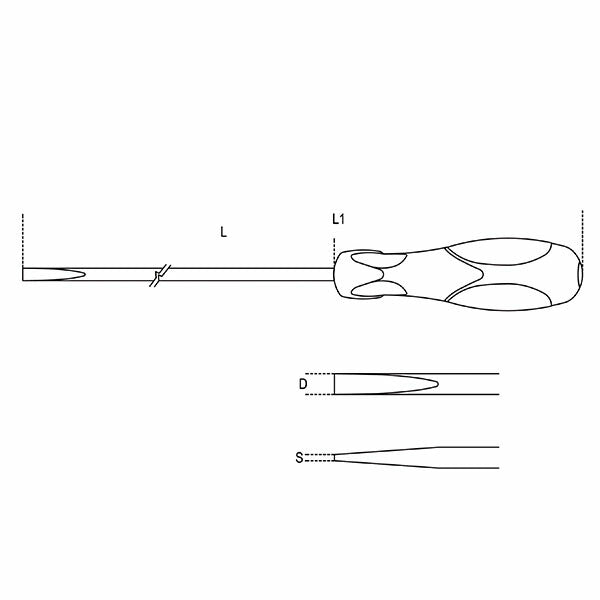 日本正規品 ベータ ロングドライバー (マイナス) (1294L 6.5X400)(8014230383675) Beta