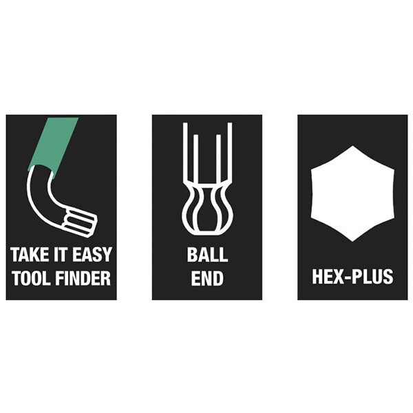 【9月の特価品】日本正規品 ヴェラ 1.5-10mm /9本組Ball Hex-Plusキーレンチ (073593)(4013288165688) ベラ Wera
