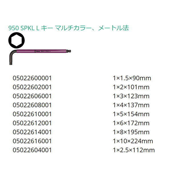 【9月の特価品】日本正規品 ヴェラ 1.5-10mm /9本組Ball Hex-Plusキーレンチ (073593)(4013288165688) ベラ Wera