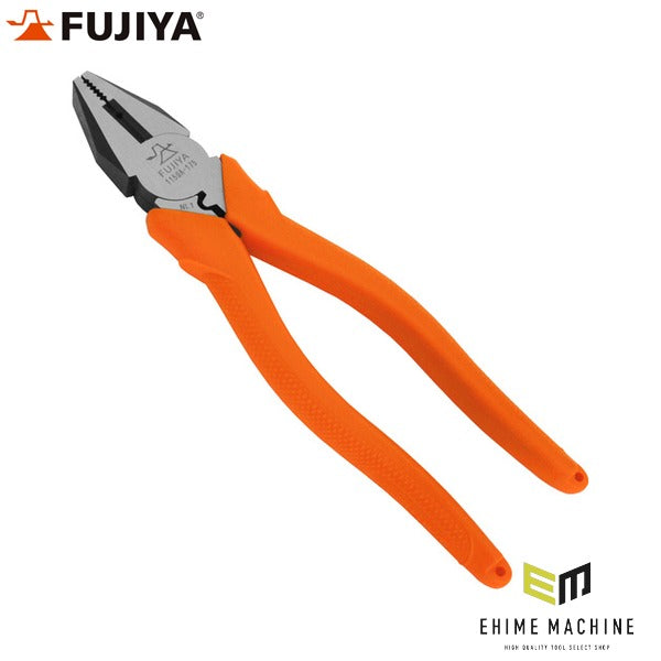 フジ矢 ペンチ (圧着機能・穴付) 175mm (1150A-175)(4952520011577) FUJIYA 工具