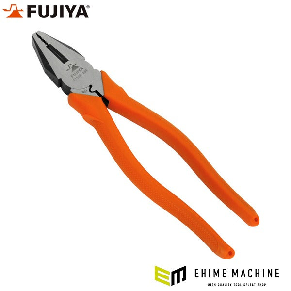 フジ矢 ペンチ(圧着機能付・穴無し)200mm (1150B-200)(4952520011584) FUJIYA 工具