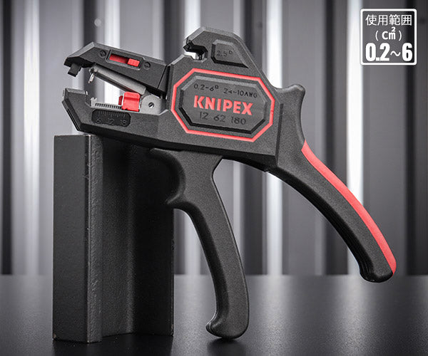 日本正規品 クニペックス 自動ワイヤーストリッパー 0.2-6.0 (1262-180)(4003773054573) 業務向け KNIPEX