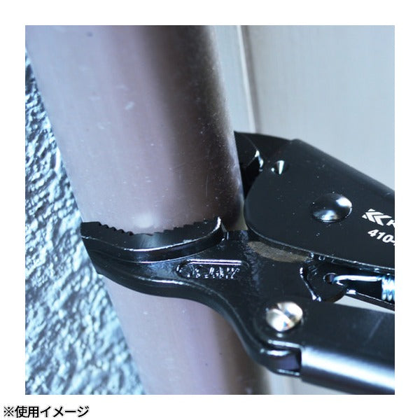 フジ矢 ロッキングプライヤー(パイプ用・黒金) (410-175-BG)(4952520049235) FUJIYA 工具