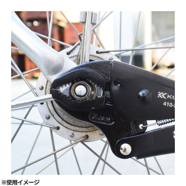 フジ矢 ロッキングプライヤー(パイプ用・黒金) (410-250-BG)(4952520049242) FUJIYA 工具