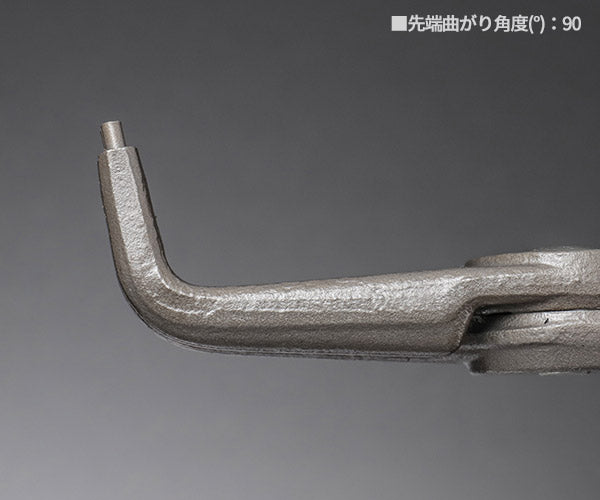 日本正規品 クニペックス 穴用精密スナップリングプライヤー 曲 (4821-J21)(4003773048640) 業務向け KNIPEX