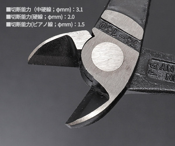 日本正規品 クニペックス 強力型斜ニッパー(硬線用) (7401-140