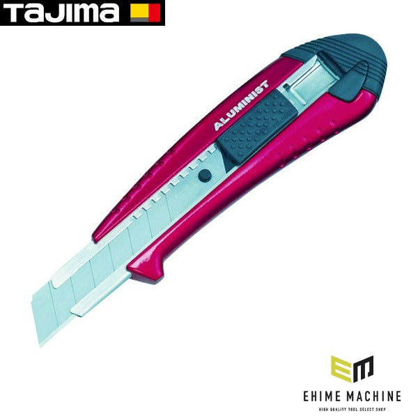 タジマ カッターナイフ オートロックLアルミニスト メタリックレッド (AC-L500R)(4975364017178) TAJIMA TJMデザイン
