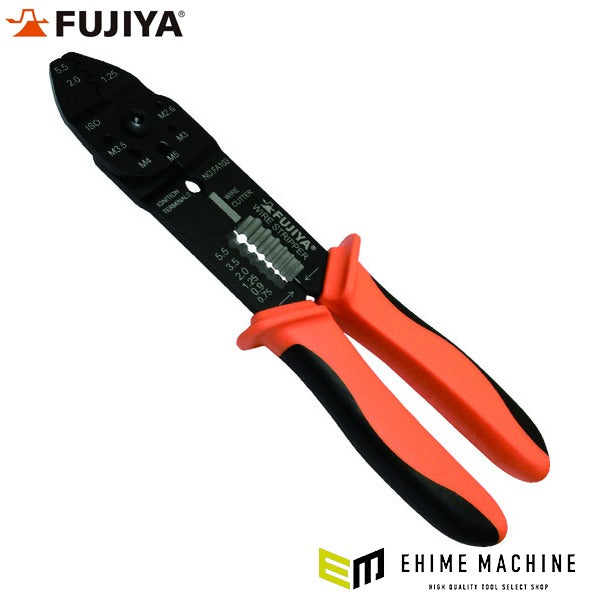 フジ矢 万能電工ペンチ 220mm ファストン端子用 (FA103)(4952520067093) FUJIYA 工具