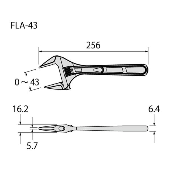 フジ矢 ライトモンキー 250mm (FLA-43-F)(4952520852026) FUJIYA 工具