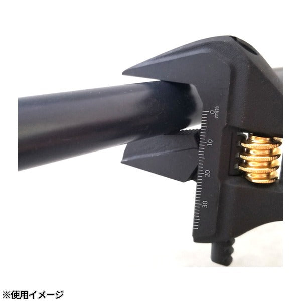 フジ矢 パイレンモンキー(黒金・グリップ付) (FLP-38-BG)(4952520852323) FUJIYA 工具