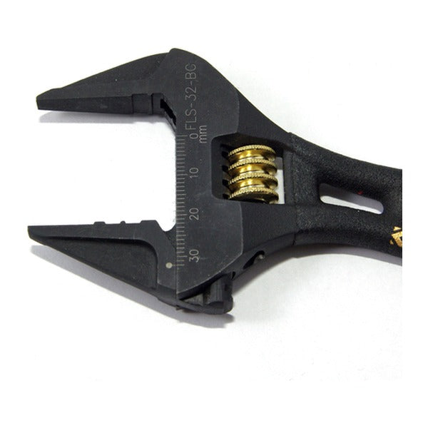 フジ矢 ライトショートモンキー(黒金・グリップ付) (FLS-32-BG)(4952520852279) FUJIYA 工具