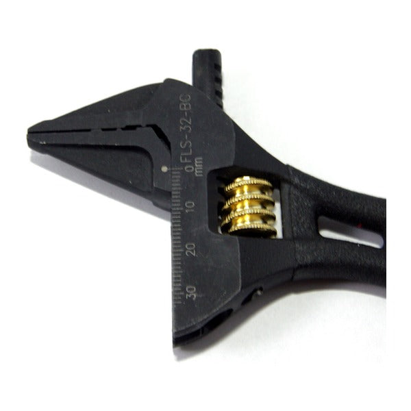 フジ矢 ライトショートモンキー(黒金・グリップ付) (FLS-32-BG)(4952520852279) FUJIYA 工具