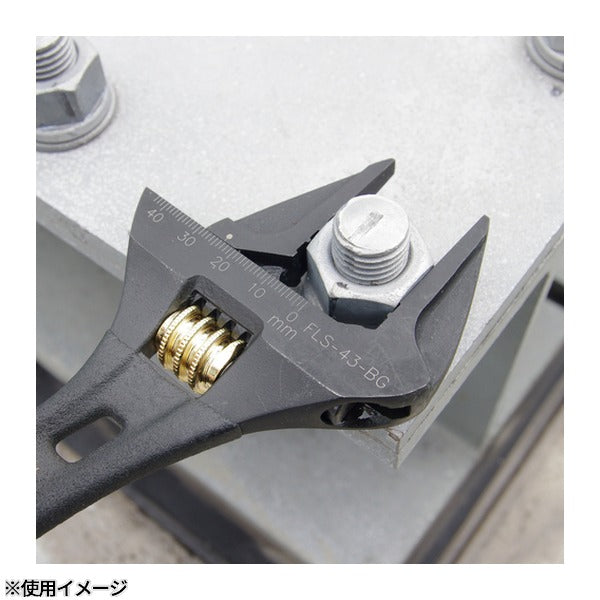 フジ矢 ライトショートモンキー(黒金・グリップ付) (FLS-43-BG)(4952520852286) FUJIYA 工具