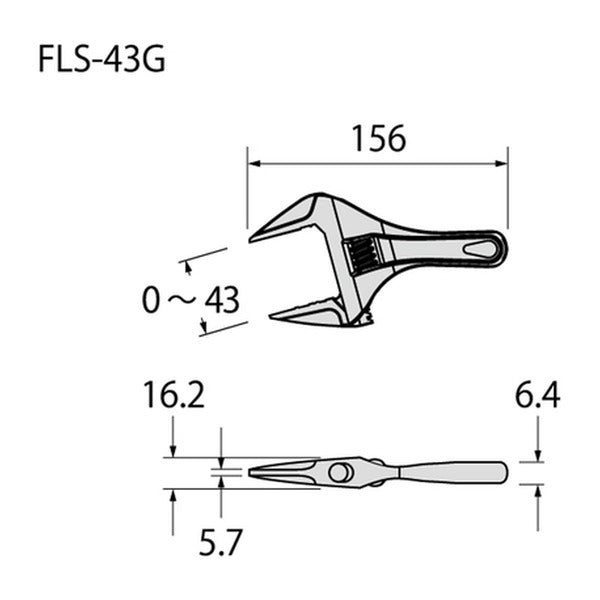 フジ矢 ライトショートモンキー (FLS-43G-F)(4952520852064) FUJIYA 工具