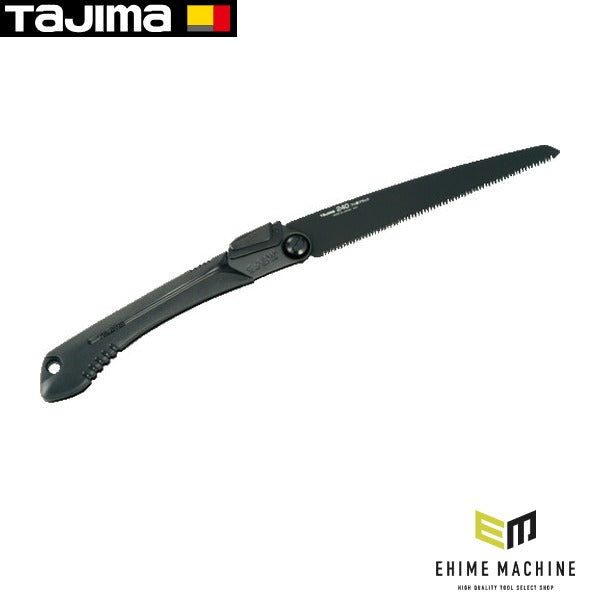 タジマ G-SAW折込厚刃240 フッ素ブラック 替刃式 (GK-A240FB)(4975364018175) TAJIMA TJMデザイン