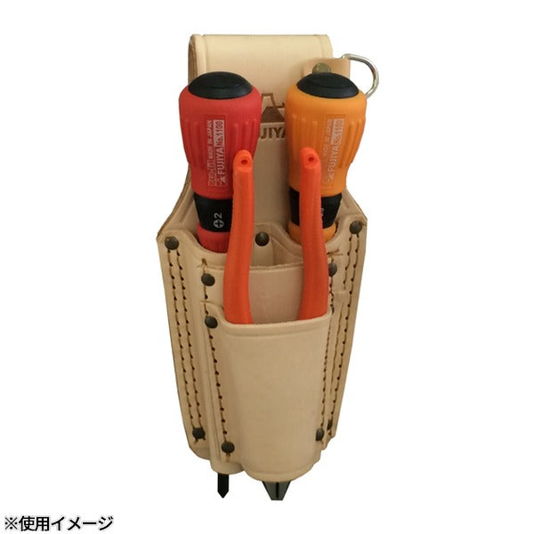 フジ矢 ペンチホルダー(Dカン付・ペンチ・ドライバー2段差し) (LP-4D)(4952520411537) FUJIYA 工具