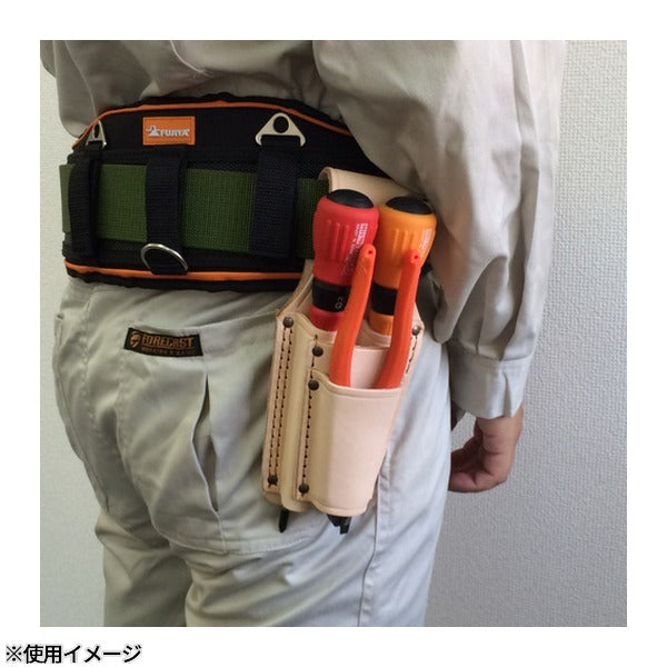 フジ矢 ペンチホルダー(Dカン付・ペンチ・ドライバー2段差し) (LP-4D)(4952520411537) FUJIYA 工具