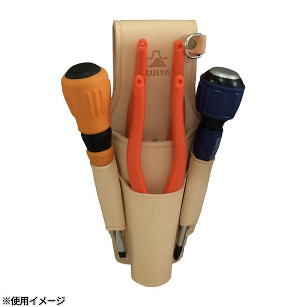 フジ矢 ペンチホルダー(Dカン付・ペンチ・ドライバー2段差し) (LP-6D)(4952520411551) FUJIYA 工具