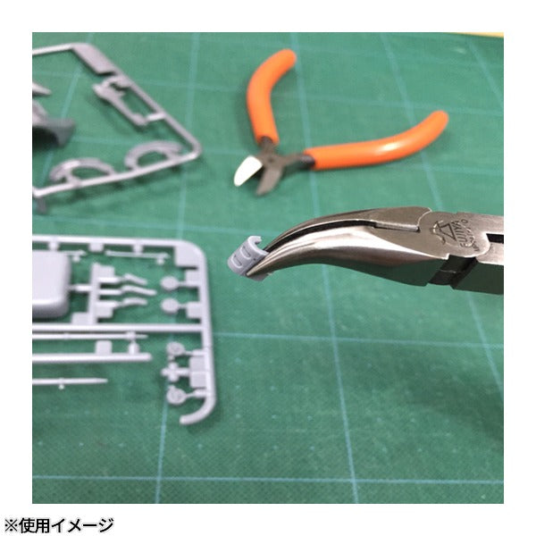 フジ矢 ミニテック 縦曲りショートノーズラジオペンチ(バネ付・ギザなし)全長115mm (MP9AT-110)(4952520033364) FUJIYA 工具
