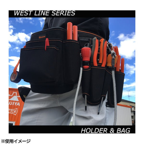 フジ矢 布製ホルダー ペンチ2段差し (PN-12)(4952520412916) FUJIYA 工具