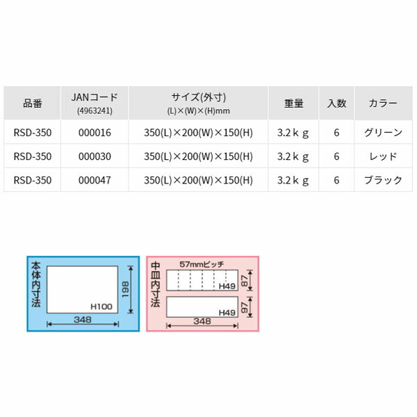 リングスター (レッド) ツールBOX (RSD-350ﾚﾂﾄﾞ)(4963241000030) RINGSTAR