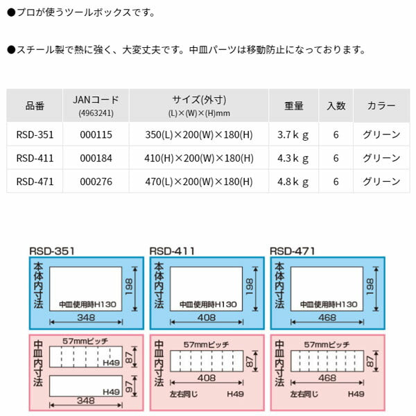 リングスター (グリーン) ツールBOX (RSD-351)(4963241000115) RINGSTAR
