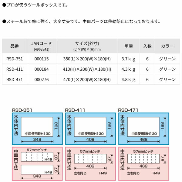 リングスター (グリーン) ツールBOX (RSD-411)(4963241000184) RINGSTAR