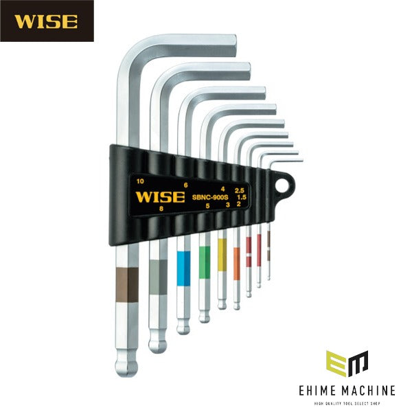 ワイズ ボールポイントレンチ 9本セットNC(ショートサイズ) (SBNC-900S)(4951908004576) WISE フジ矢