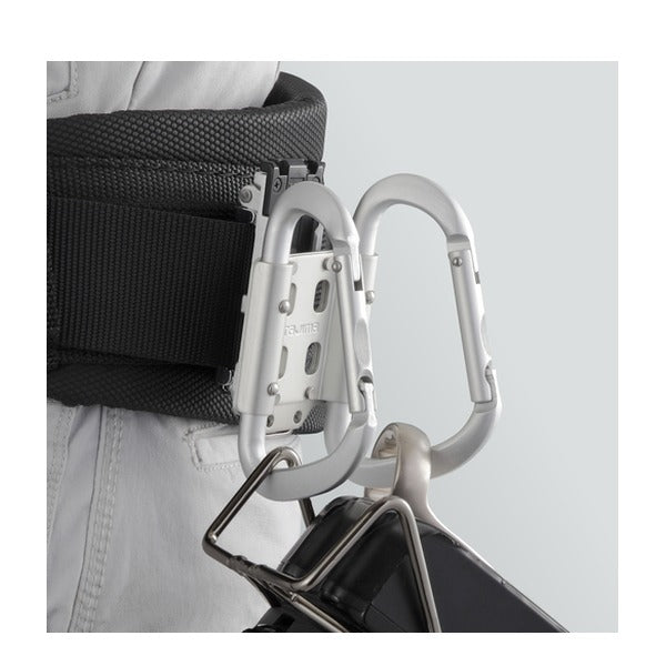 タジマ 着脱式工具ホルダーアルミ カラビナダブル 大 (SFKHA-CLW)(4975364169037) TAJIMA TJMデザイン