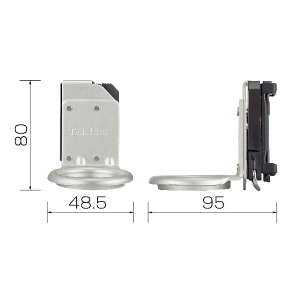 タジマ 着脱式工具ホルダーアルミ ハンマー3穴 (SFKHA-H3)(4975364169129) TAJIMA TJMデザイン