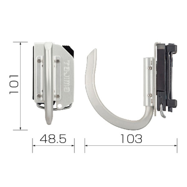 タジマ 着脱式工具ホルダーアルミ Jフック (SFKHA-J)(4975364169099) TAJIMA TJMデザイン