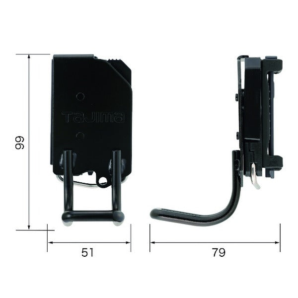 タジマ 着脱式工具ホルダースチール ラチェット (SFKHI-R)(4975364263063) TAJIMA TJMデザイン