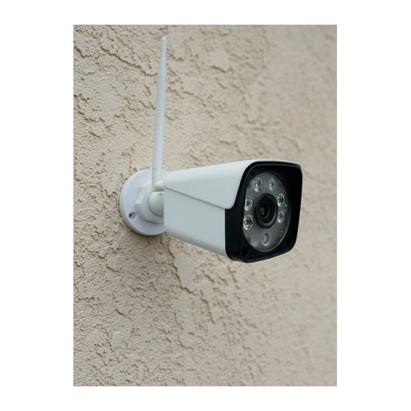 ジェントス G-i Camera 屋外用取付型ネットワークカメラ 2台 モニターセット 300万画素 (NCIG-4810A)(4950654055511) GENTOS