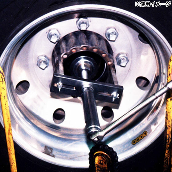 ハスコー 大型ホイルハブインサーター いすゞ4t-大型車用 ホイールハブ圧入 手動ハンドル アタッチメント6サイズ付 NH-924FS (4580372202883) HASCO