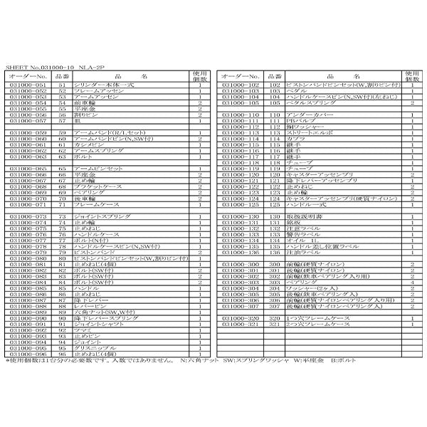 [メーカー直送品] 長崎ジャッキ NLA-2P用部品 【 前輪（硬質ナイロンベアリング入） 】 No.31000-306 NLA-2P-306