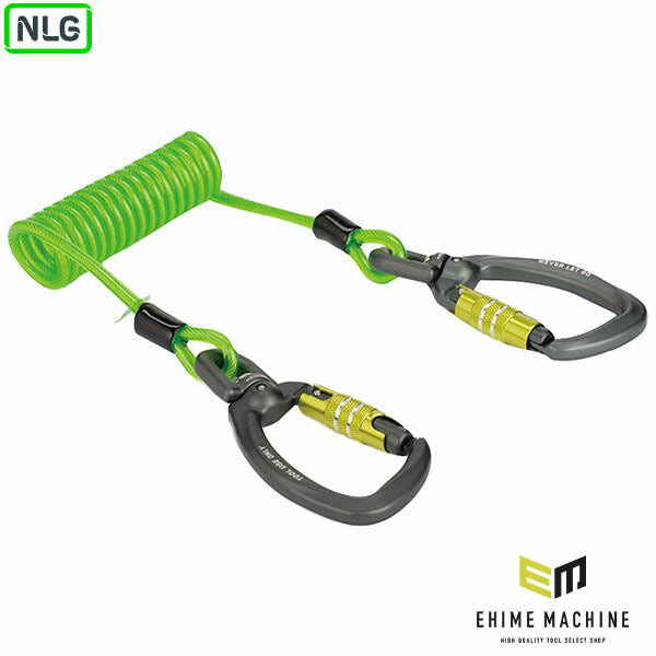 NLG 伸縮コイル状ツールランヤード 10~170cm 3kg (101370)(5060572180215) Never Let Go エヌエルジー イギリス