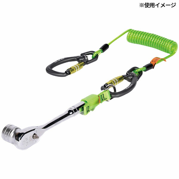 NLG 伸縮コイル状ツールランヤード 10~170cm 3kg (101370)(5060572180215) Never Let Go エヌエルジー イギリス