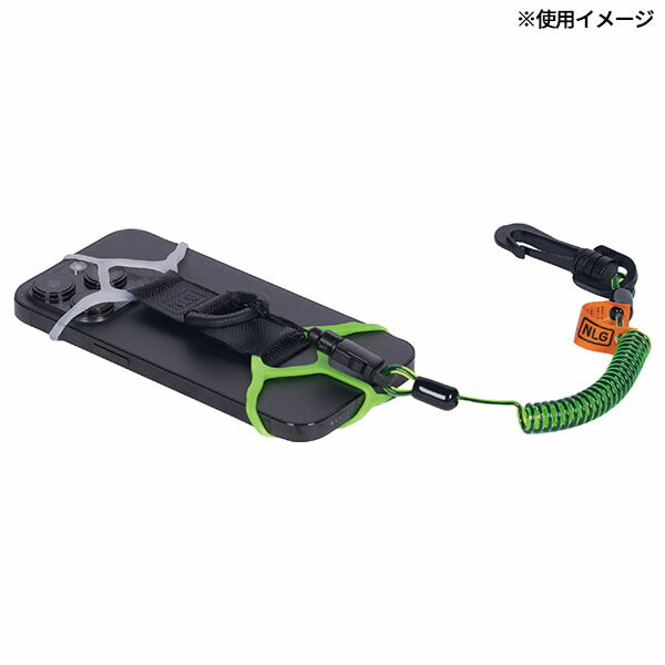 NLG 伸縮ミニコイル状ツールランヤード 30~95cm 1kg (101371)(5060572180239) Never Let Go エヌエルジー イギリス