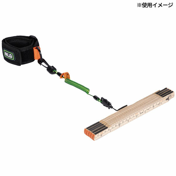 NLG 伸縮ミニコイル状ツールランヤード 30~95cm 1kg (101371)(5060572180239) Never Let Go エヌエルジー イギリス