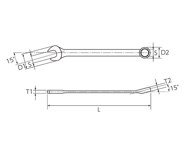 NEPROS NMS2-1 インチサイズ1 コンビネーションレンチ ネプロス