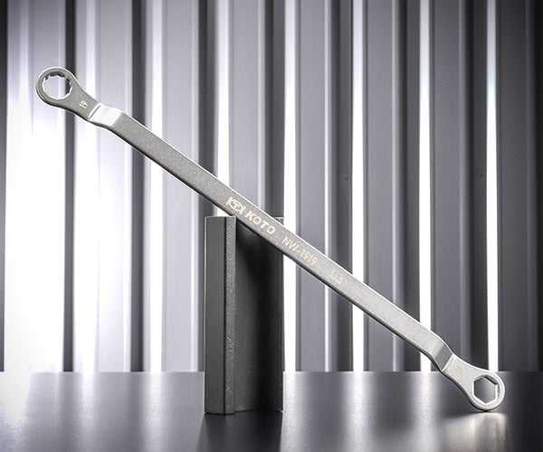 [26SS新商品] KOTO 薄型オフセットメガネレンチ 19mm ベルトテンショナー交換 先端厚6mm SCM材 (NW-1919) (4582281275637) 江東産業
