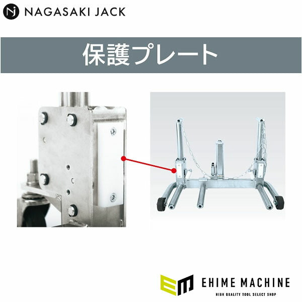 [メーカー直送品] 長崎ジャッキ 保護プレート 2個セット NWD-1G (4940995772796) ホイール傷防止 NWD-100GR用オプション NAGASAKI JACK