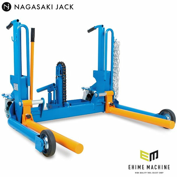 [メーカー直送業者便] 長崎ジャッキ ホイルドーリー ゴム車輪仕様 NWD-500G (4940995281151) NAGASAKI JACK