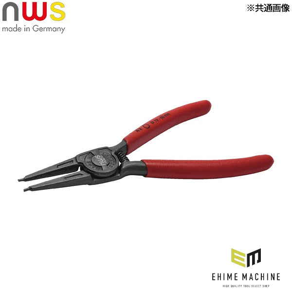 日本正規品 NWS 軸用スナップリングプライヤー 直 対応径85-140mm 全長310mm (175-62-A4-SB)(4003758675243) エヌダブリューエス