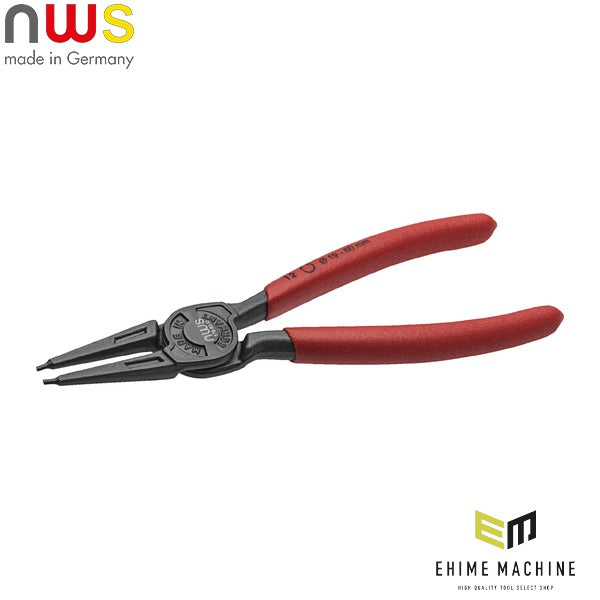 日本正規品 NWS 穴用スナップリングプライヤー 直 全長175mm (178-62-I2-SB)(4003758678220) エヌダブリューエス