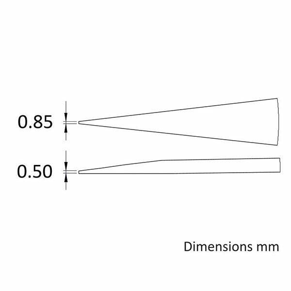 日本正規品 アイデアルテック 0.85MM ステンレスピンセット(耐酸/磁) (00.SA.0.IT)(7640144710040) ideal-tek
