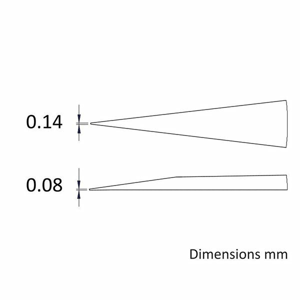 日本正規品 アイデアルテック 0.14MM ステンレスピンセット(耐酸/磁) (0C9.SA.0.IT)(7640144710101) ideal-tek