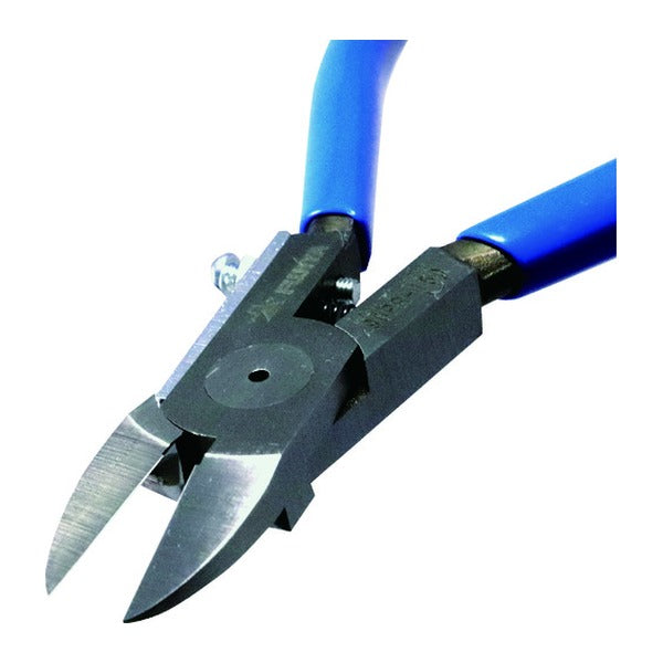 フジ矢 バネ付プラスチックニッパー (ラウンド刃)150mm (90PR-150)(4952520009864) FUJIYA 工具